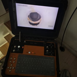 מכשיר צילום צנרת עם מסך תצוגה