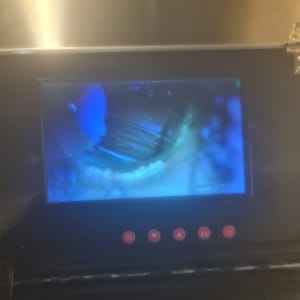 מסך תצוגה עם תמונה של צינור פנימי