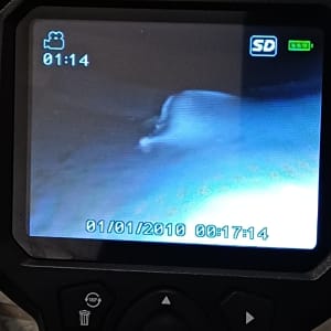 מסך מכשיר לבדיקת צנרת עם תצוגה פנימית