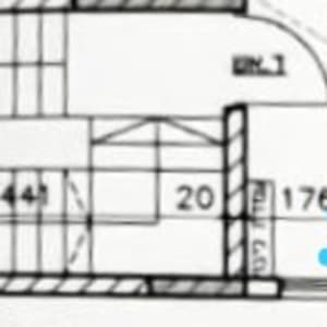 תוכנית בנייה עם מידות ופרטים טכניים