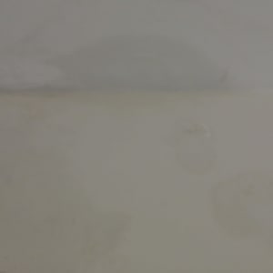 כתמי רטיבות ועובש על קיר לבן