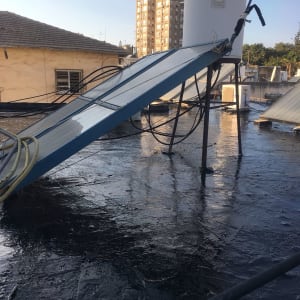 הגג לאחר איטום