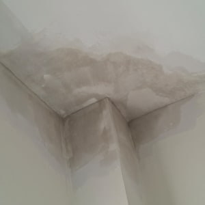 כתמי רטיבות על תקרה וקיר, זקוקים לצביעה