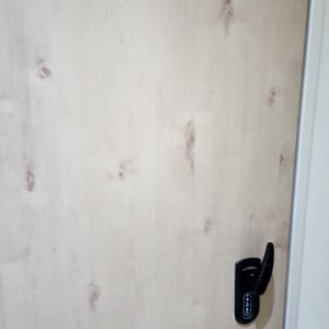 דלת עם מנעול אלקטרוני