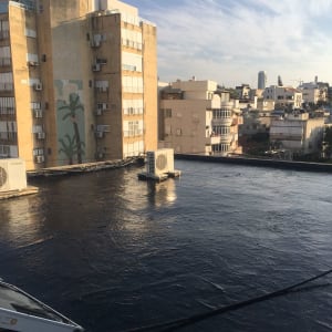 הגג אחרי עבודת האיטום