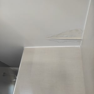 תקרה עם קילוף צבע ופגמים