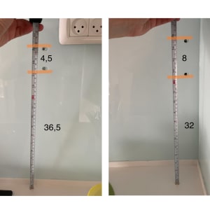 מרווחים בין החורים