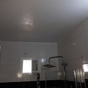 תקרה צבועה בצבע כהה עם ברק קל