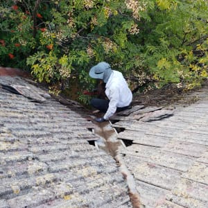 עבודה מדוייקת על גג ישן ורגיש