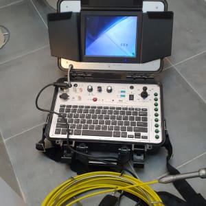 מערכת איתור נזילות עם מסך ומצלמה, כבל צהוב