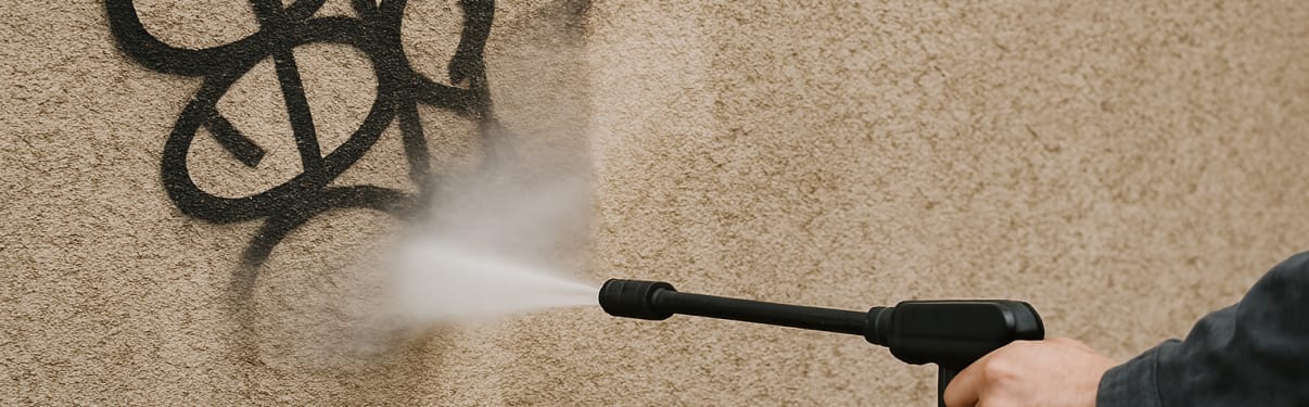 ניקוי גרפיטי בלחץ מים
