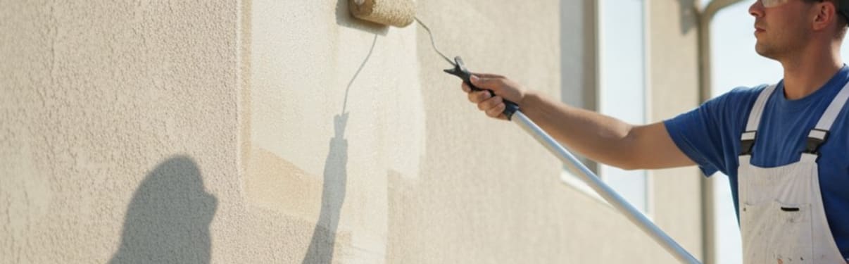 צביעת קירות חיצוניים