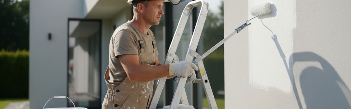 צביעת קירות חיצוניים
