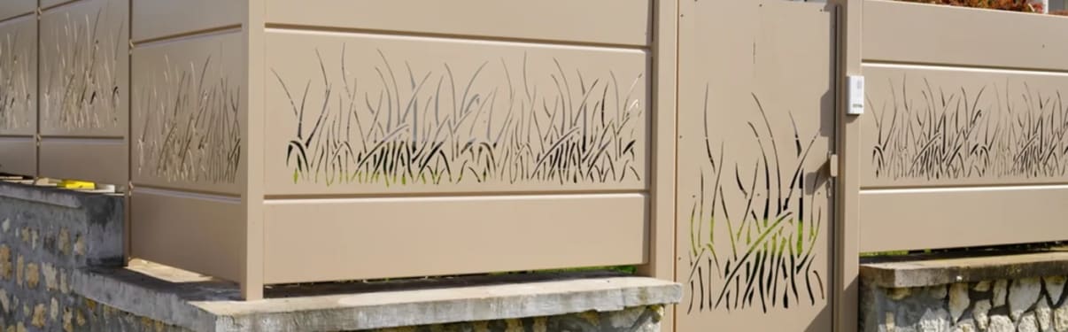 גדר אלומיניום לגינה