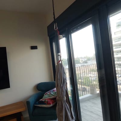 חבל תלוי מהתקרה עם וו מתכת