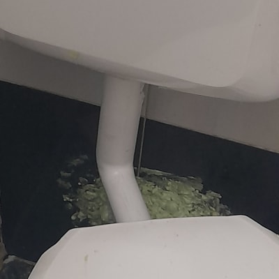 אסלה עם נזילה מתחת למיכל ההדחה