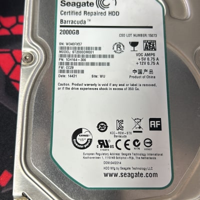 כונן קשיח Seagate Barracuda 2000GB מתוקן