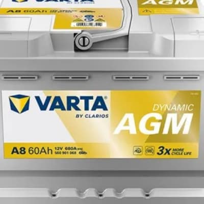 מצבר רכב מסוג AGM של חברת VARTA