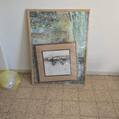 אריזת תמונות ממוסגרות בניילון נצמד להגנה בהובלה