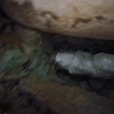 צינור חלוד עם נזילה ותיקון זמני