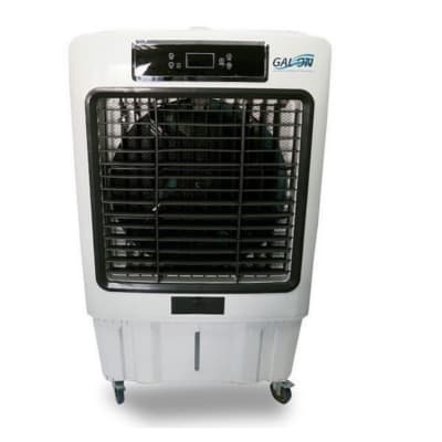 מאוורר נייד גדול עם גלגלים ותצוגה דיגיטלית