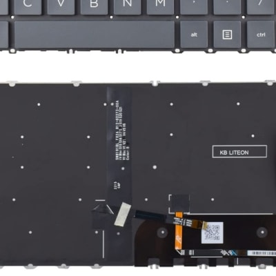 מקלדת מחשב נייד עם חיבורי סרט חשמליים