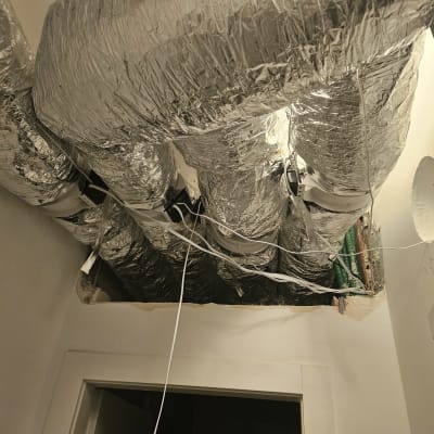 תעלות מיזוג אוויר בתקרה