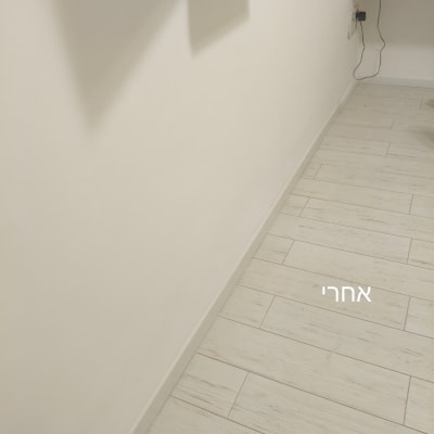 קיר ורצפה לאחר צביעה או תיקון