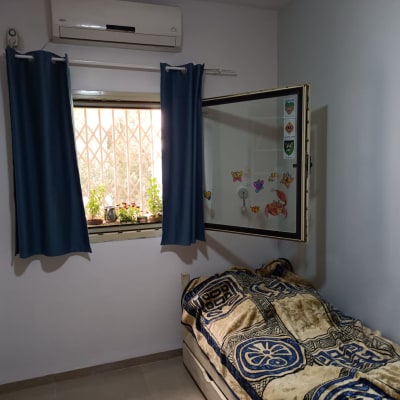 חלון עם מדבקות פרפרים ודג על הזכוכית