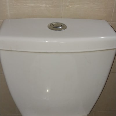 אסלה עם כפתור הדחה עליון