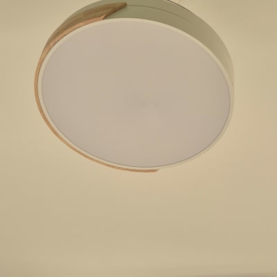 מנורה עגולה מותקנת על תקרה