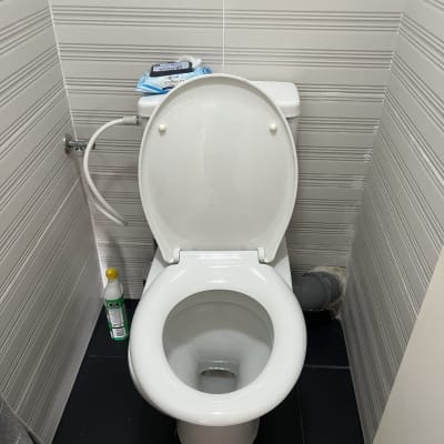 אסלה עם חומר ניקוי בצד