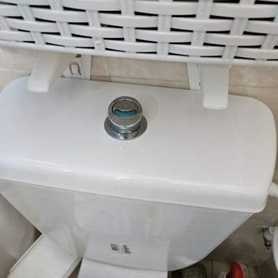 מיכל הדחה עם כפתור לחיצה עליון