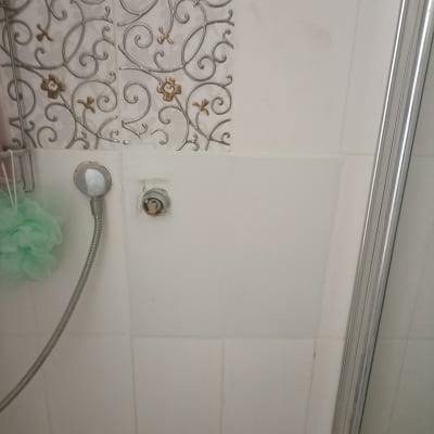 ברז מקלחת ללא ידית, צינור מתכת גמיש