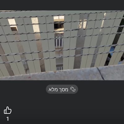 רשת למניעת כניסת יונים על חלון בניין