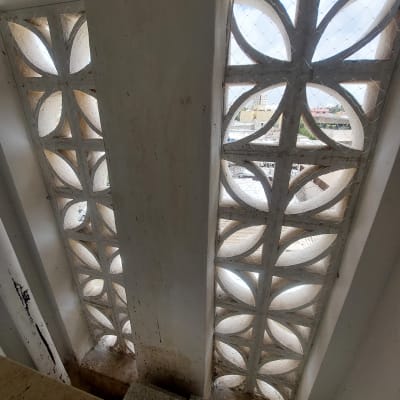 רשת למניעת כניסת יונים בחלון מעוצב