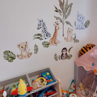 מדבקות קיר של חיות ג