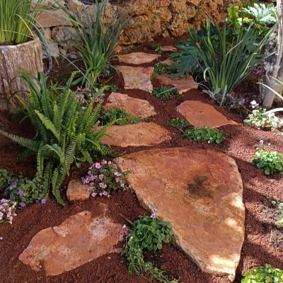 אבני דרך בחצר