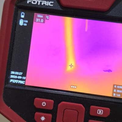 שימוש במצלמה תרמית מתוצרת FOTRIC לאיתור נזילה
