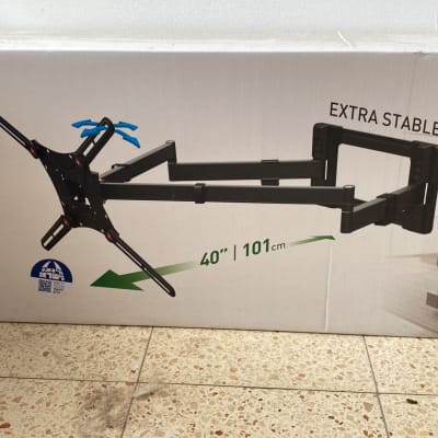 תושבת טלוויזיה עם זרוע כפולה מתכווננת