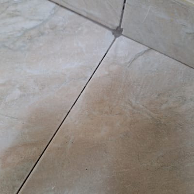 רצפה עם חריצים בין אריחים, מתאים להדברה