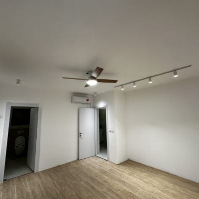 מאוורר תקרה, תאורה שקועה, פס תאורה