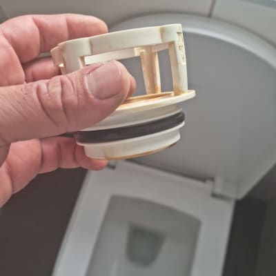 יד מחזיקה חלק פלסטיק של אסלה