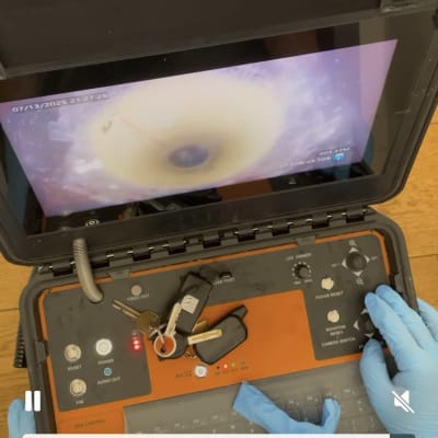 מכשיר צילום צנרת עם מסך ותצוגה פנימית