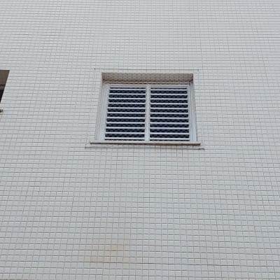 חלון עם רשת למניעת כניסת יונים