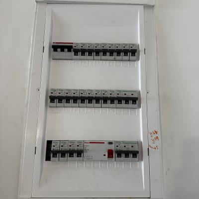 לוח חשמל דירתי תלת פאזי מושלם ומסודר המותקן בקיר