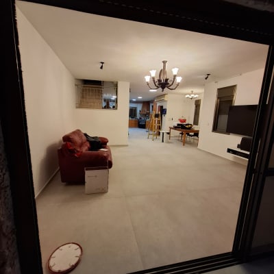 סולם, קופסה, מנורה, רצפה חדשה, שיפוץ