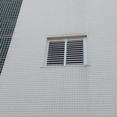 חלון עם רשת למניעת כניסת יונים