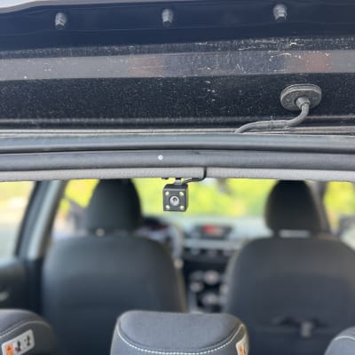 מצלמה מותקנת ברכב, מבט מתוך תא הנוסעים