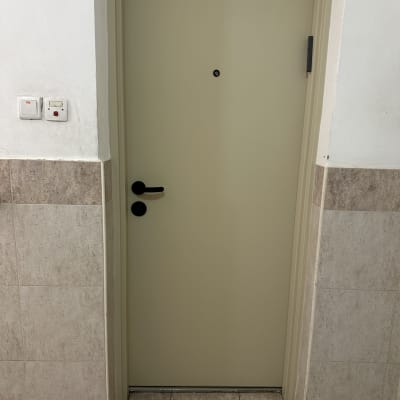 דלת בצבע בז